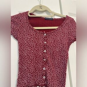 Floral red crop top BrandyM